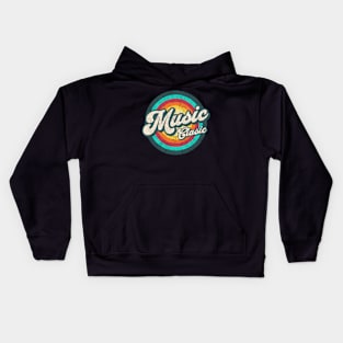 music clasic in color circle Kids Hoodie